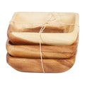Creative Co Op | Acacia Wood Bowls, Set of 3