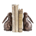 Creative Co-Op | Bronze Finish Resin Bunny Bookends, Set of 2