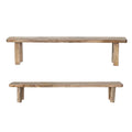 Creative Co-Op | Hand Carved Mango Wood Pedestals, Assorted Sizes