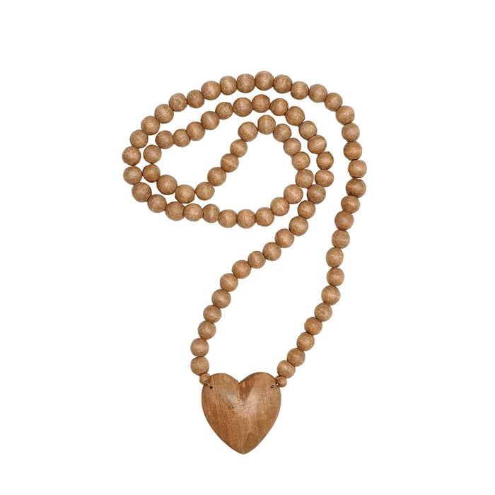 Creative Co-Op | Hand-Carved Rosary with Heart