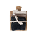 Creative Co-Op | Mango Wood Serving Board & Set of 4 Dish Cloths