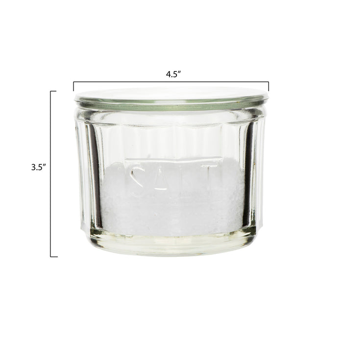 Creative Co-Op | Pressed Glass Salt Cellar