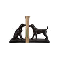 Creative Co-Op | Resin Dog Bookends Set, Black
