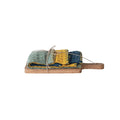 Creative Co-Op | Square Cotton dishcloth w/ Mango Wood Board Set