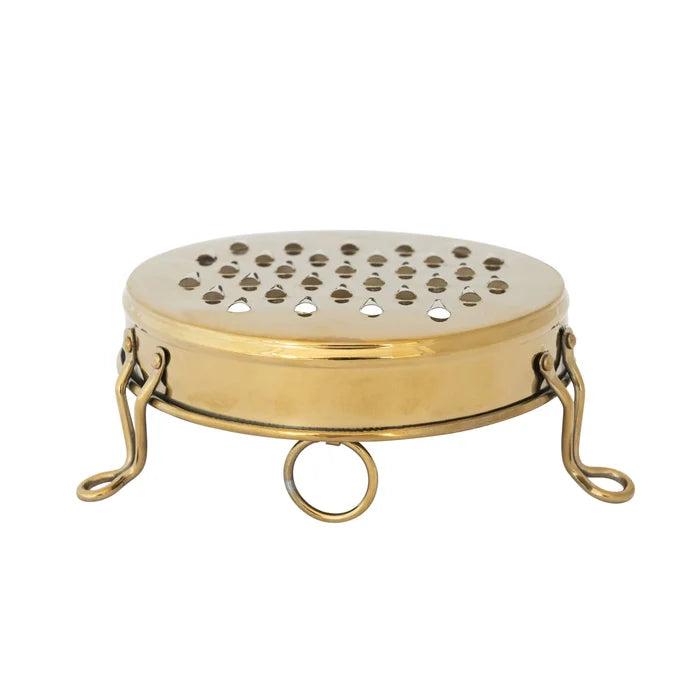 Creative Co-Op | Stainless Steel Footed Grater, Gold Finish