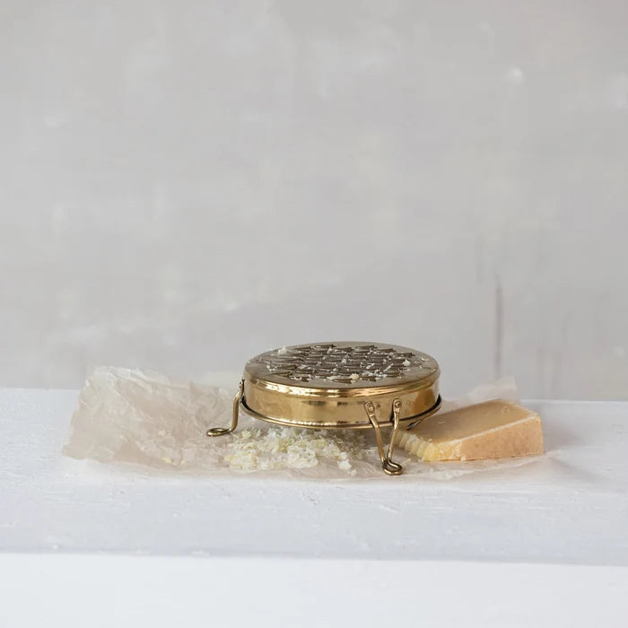 Creative Co-Op | Stainless Steel Footed Grater, Gold Finish
