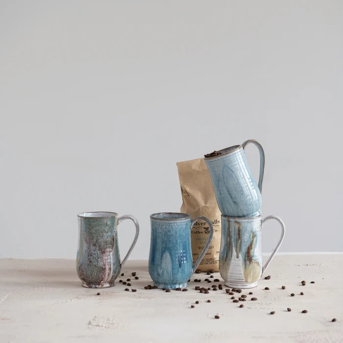 Creative Co-Op | Stoneware Mug, Reactive Glaze,