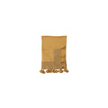 Creative Co Op | Woven Cotton Throw, Mustard and Gray