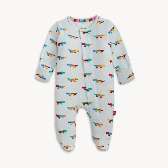 Crocodile Colorpop Blue Modal Magnetic Conv Coverall