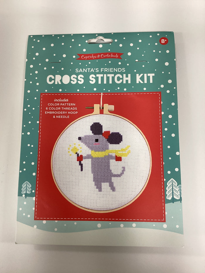 Cupcakes & Cartwheels | Santa's Friends Cross Stitch Kit, Assorted Designs
