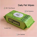 Daily Pet Wipes | 100 Pulls| Hypoallergenic, Eco-Friendly Cleaning Wipes for Dogs, Cats, Puppies & Kittens.