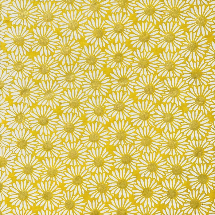 Daisies Lokta Paper- White Daisies on Cream