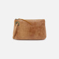 Daisy Daze Large Wristlet, Buffed Leather Whiskey