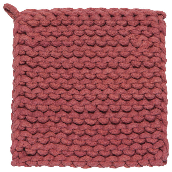 Danica Heirloom | Crocheted Pot Holder, Canyon Rose