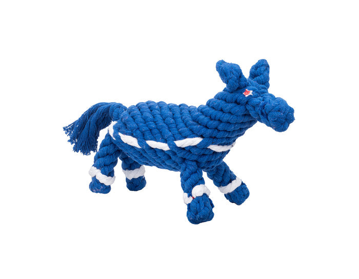 Donkey Blue 10" Rope Dog Toy