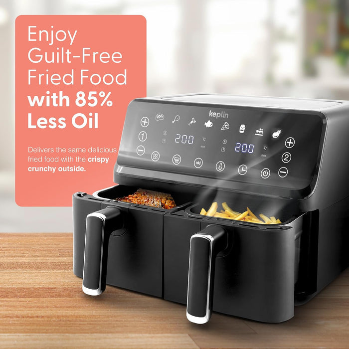 Dual Zone Air Fryer 9L 8-in-1 2700W Extra-Large Capacity