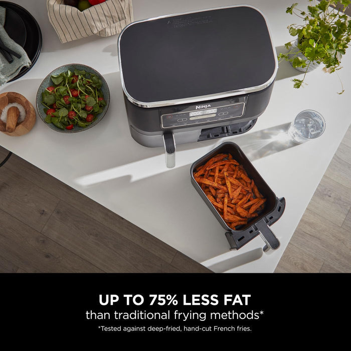 Dual Zone Digital Air Fryer 7.6L 6-in-1 Black