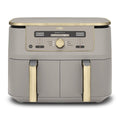 Dual Zone Digital Air Fryer 9.5L 6-in-1 Stone Gold