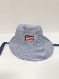 Embroidered 2T-4T America Bucket hat With Straps