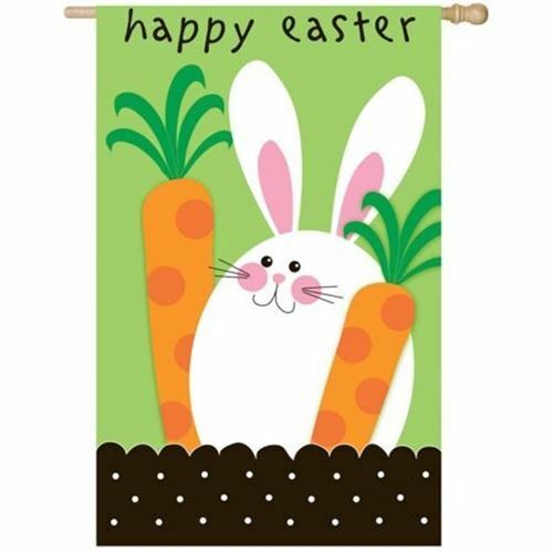 Evergreen- Happy Easter House Flag