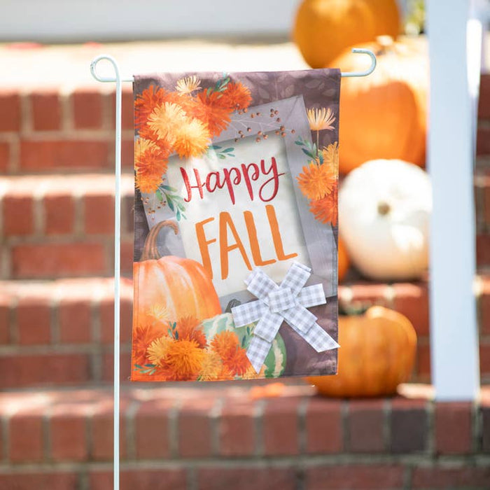 Evergreen- Happy Fall Frame Garden Flag