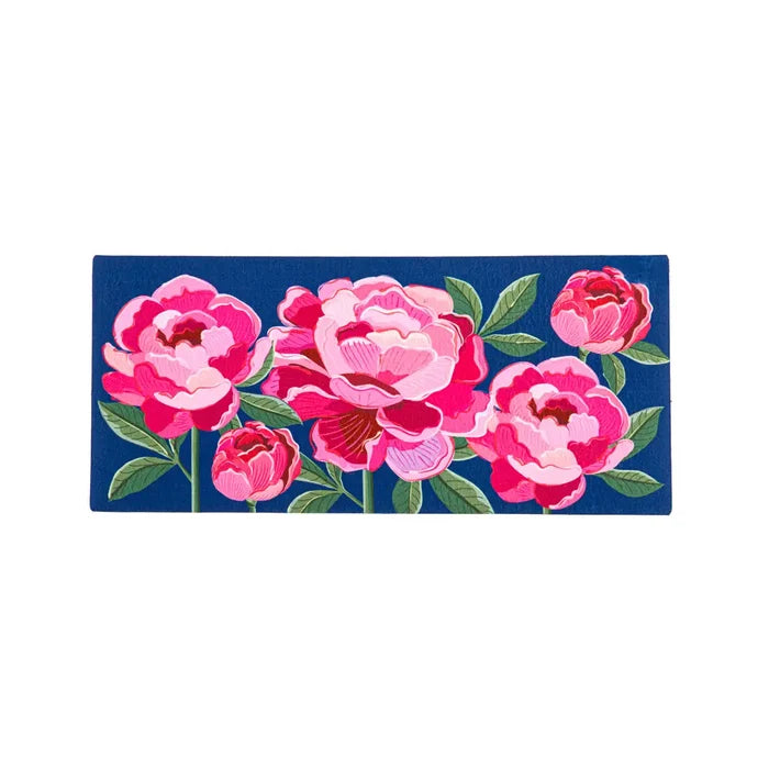 Evergreen| Peony Garden Welcome sassafras switch mat