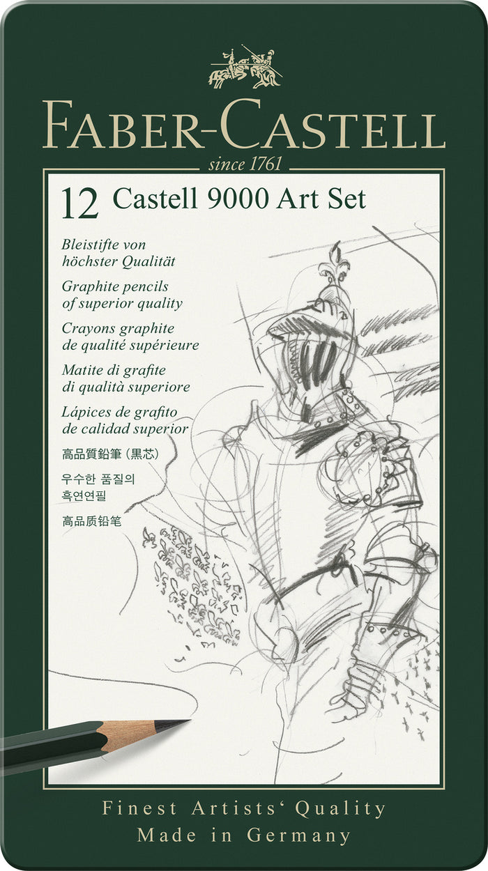 Faber-Castell 9000 Art Set Graphite Pencils- set of 12