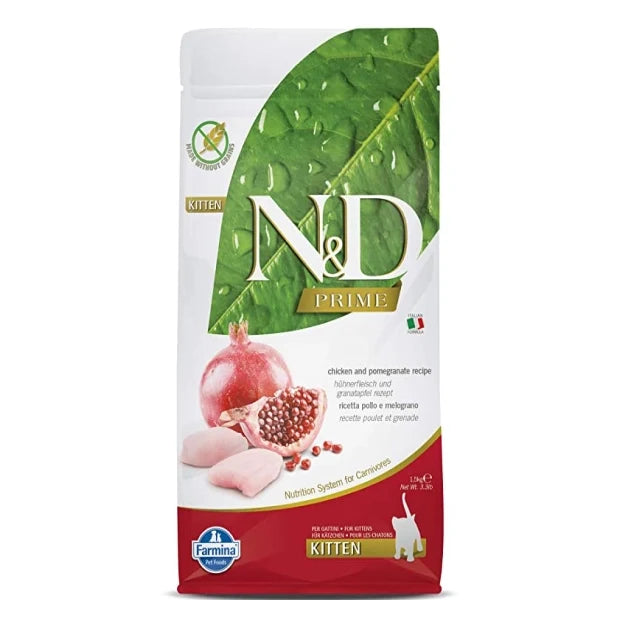 Farmina N&D Prime Chicken And Pomegranate Grain Free Kitten Dry Food