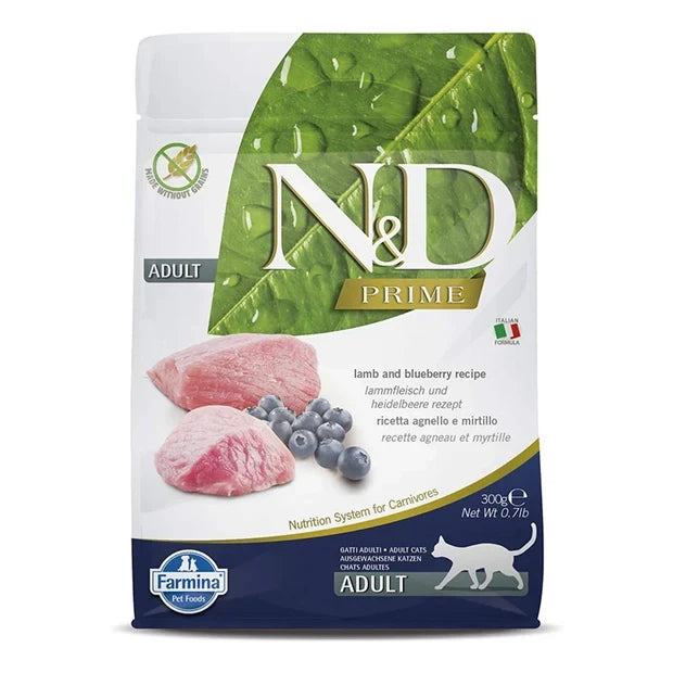 Farmina N&D Prime Lamb And Blueberry Grain Free Adult Cat Dry Food