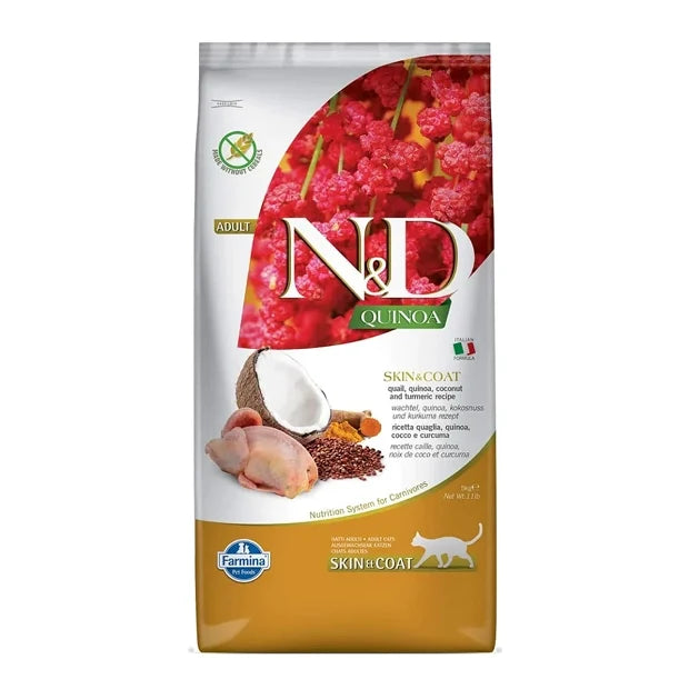 Farmina N&D Quinoa Skin And Coat Grain Free Adult Cat Dry Food