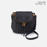 Fern Zip-Flap Crossbody| Ink Navy