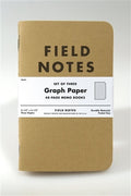 Field Notes Kraft Cover Graph 3-pack