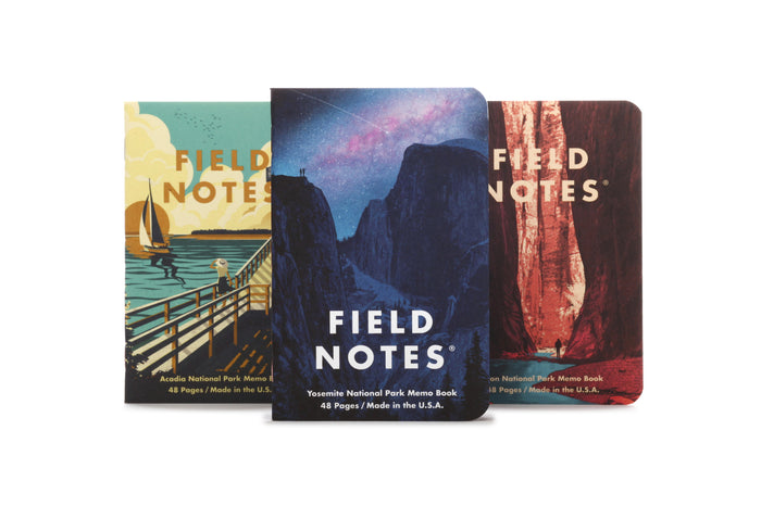 Each National Parks set is not just one notebook, but three.