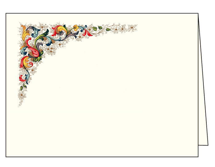 Rossi 1931 Fiorenza Florentine folded note cards are wonderful for everyday correspondence or for special invitations.