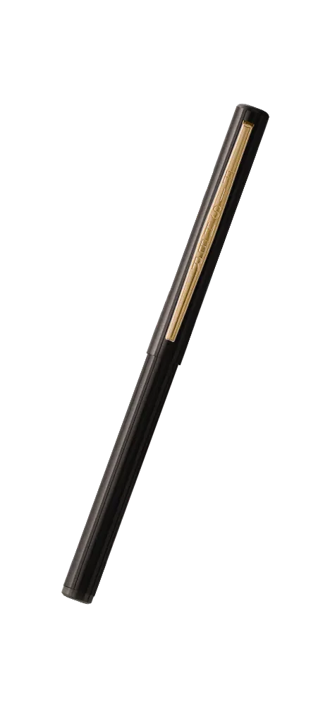 image of Fisher Stowaway Ballpoint- Black with Clip