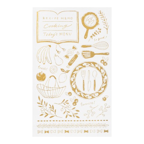 Foil Transfer Sticker- Kitchen Theme