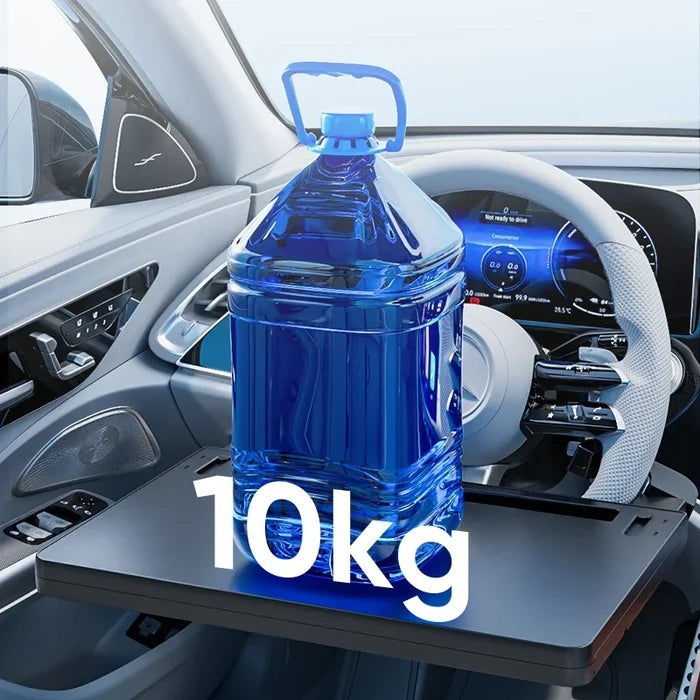 Folding Car Tray Table | Steering Wheel Desk Mount for Laptop and Food