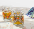 Frank Lloyd Wright Butterfly Window Tumbler Glass Set