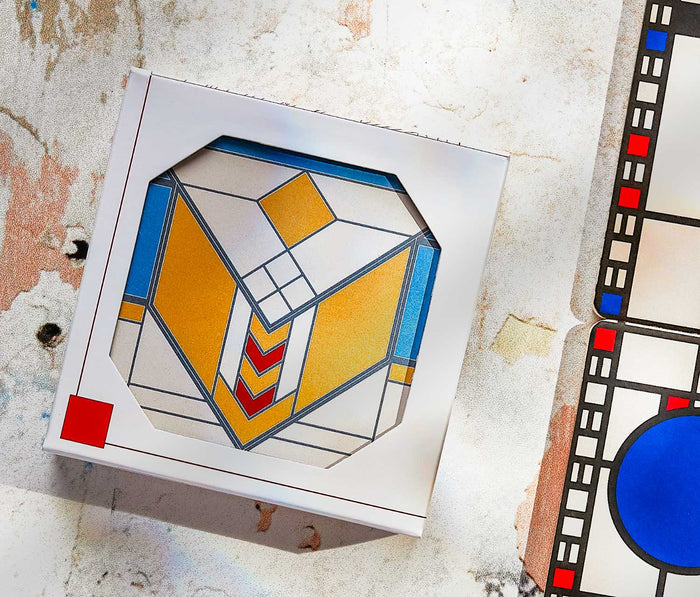 Frank Lloyd Harold Chevron Stone Coasters