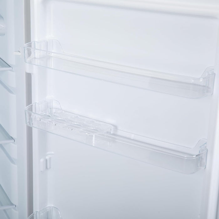 Freestanding Larder Fridge 241L 144Cm Reversible Door Mark-Proof Finish Black