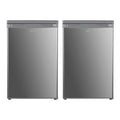 Freestanding Under Counter Fridge Freezer Set 136L 91L 55cm Inox