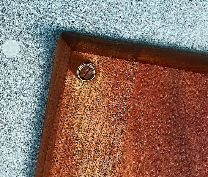 Cityscape Teak Vintage Georges Briard Cheese Board Set