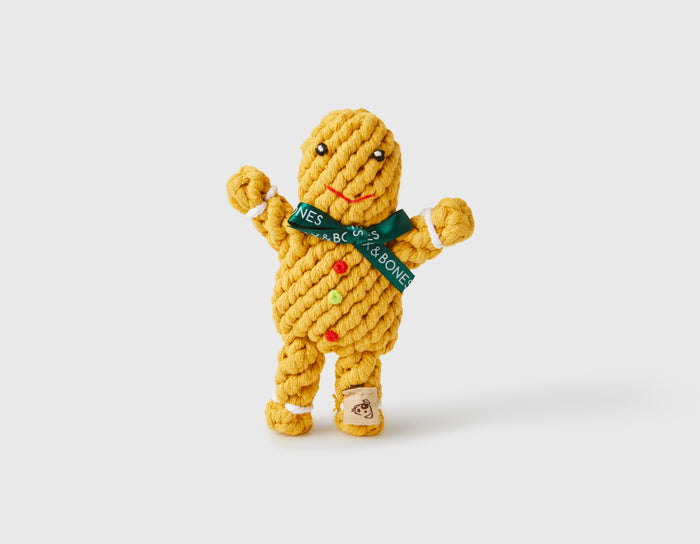 Gingerbread Rope Dog Toy