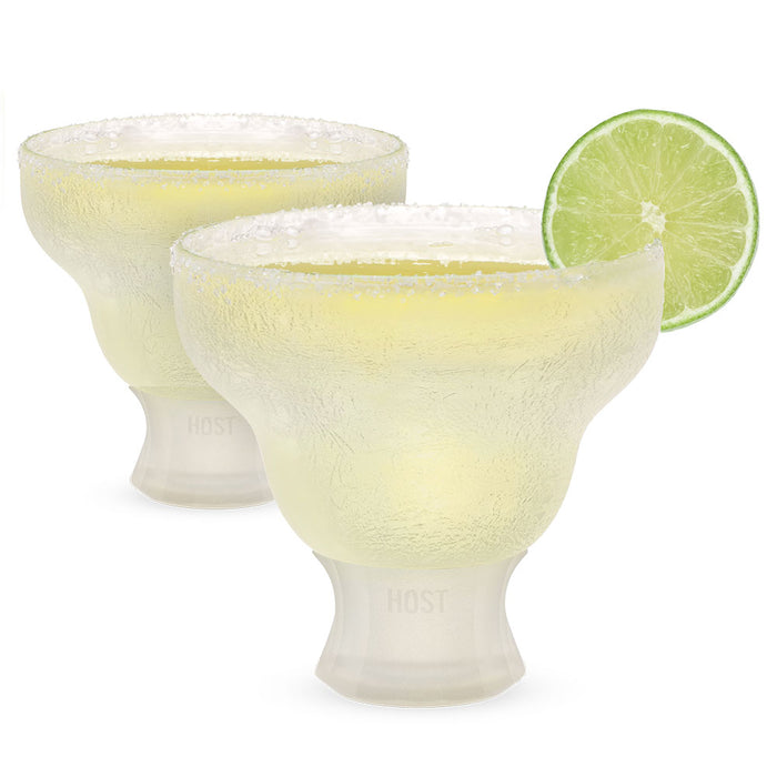 Glass Freeze Cooling Margarita Glasses