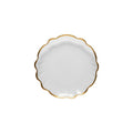 Glass Rimmed Salad/Dessert Plate