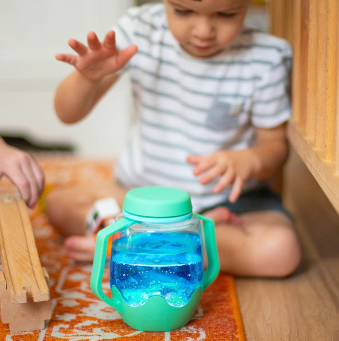 Glo Pals | Sensory Play Jar, Teal