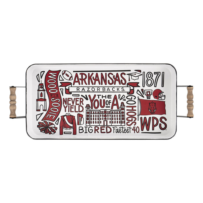 Glory Haus | Arkansas Collage Enamel Tray