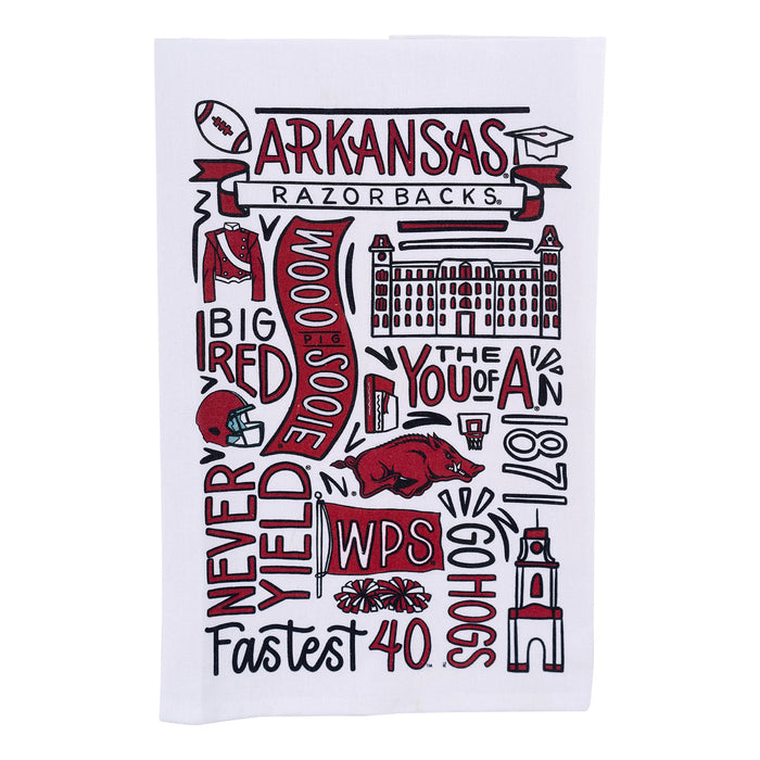 Glory Haus | Arkansas Collage Tea Towel