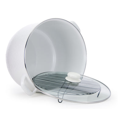 Golden Rabbit | White Solid 18 Qt. Stock Pot