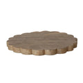 Hand-Carved Mango Wood Scalloped Serving Board